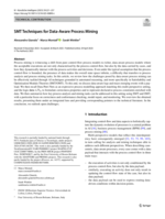 SMT Techniques for Data-Aware Process Mining