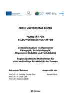 Regionalpolitische Maßnahmen für  eine nachhaltige Attraktivität der Euregio