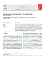 Oxidation kinetics of speck fat: Insights into its oxidizability and antioxidant efficiency of Salvia officinalis L. and Origanum vulgare L. ethanolic extracts