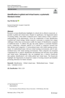 Identification in global and virtual teams: A systematic literature review