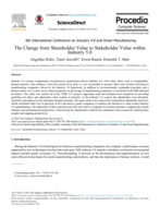 The Change from Shareholder Value to Stakeholder Value within Industry 5.0