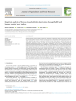 Empirical analysis of Kenyan household diet deprivation through ReDD and human trophic level indices