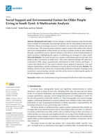 Social Support and Environmental Factors for Older People Living in South Tyrol: A Multivariate Analysis
