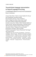 Towards better language representation in Natural Language Processing: A multilingual dataset for text-level Grammatical Error Correction