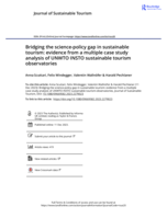 Bridging the science-policy gap in sustainable tourism: evidence from a multiple case study analysis of UNWTO INSTO sustainable tourism observatories