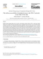 The railway accessibility of peripheral areas to the TEN-T network: a case study in the Alps