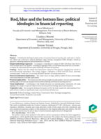 Red, Blue and the Bottom Line: Political Ideologies in Financial Reporting