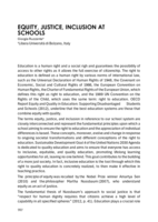 Equity, justice, inclusion at schools