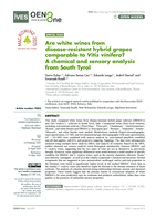 Are White Wines from Disease-Resistant Hybrid Grapes Comparable to Vitis vinifera? A Chemical and Sensory Analysis from South Tyrol