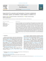Supercritical CO2 Extraction and Fractionation of Turmeric Polyphenols: Antioxidant Capacity and Inhibition of Lipid Oxidation in Sunflower Oil