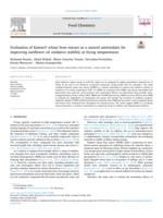 Evaluation of Kamut® wheat bran extract as a natural antioxidant for improving sunflower oil oxidative stability at frying temperatures