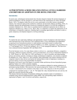 AI perceptions across organizational levels: Barriers and drivers of adoption in the hotel industry