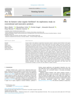 How do farmers value organic fertilisers? An exploratory study on conventional and innovative products