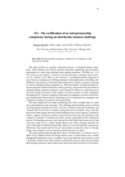 The certification of an entrepreneurship competence during an interfaculty business challenge