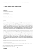 What do children think about grading?