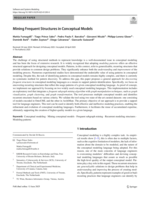 Mining Frequent Structures in Conceptual Models