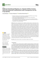 Different Nutritional Regimes in a Tomato Soilless System Affect the Bacterial Communities with Consequences on the Crop Quality