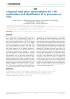 α-Terpinyl ethyl ether: stereoselective GCxGC confirmation and identification of its precursors in wine