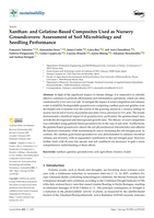 Xanthan- and gelatine-based composites used as nursery groundcovers: assessment of soil microbiology and seedling performance