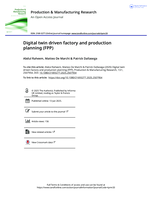 Digital twin driven factory and production planning (FPP)