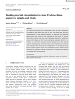 Banking market consolidation in Asia: Evidence from acquirers, targets, and rivals