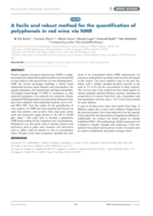 A facile and robust method for the quantification of polyphenols in red wine via NMR