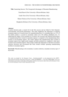Summiting Success: The Unexpected Advantages of Mountain Manufacturing