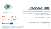 TRANSNATURE: TRANSboundary governance models of biodiversity protection: case studies for an enhanced protection of NATURal resources in Europe