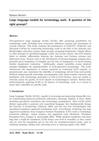 Large Language Models for Terminology Work: A question of the right prompt?