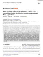From Quantity to Reactivity: Advancing Kinetic-based Antioxidant Testing Methods for Natural Compounds and Food Applications