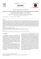 Prediction of task occurrence distribution for automated shop floor planning using multi-output support vector regressor