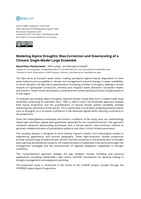 Modeling Alpine Droughts: Bias-Correction and Downscaling of a Climatic Single-Model Large Ensemble