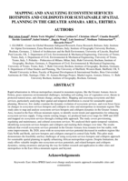 Mapping and analyzing ecosystem Services hotspots and coldspots for sustainable spatial planning in the Greater Asmara Area, Eritrea