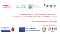 Implementation of a Minimum Viable Dataspace for Sustainable Agricultural Management in the INSTINCT Project