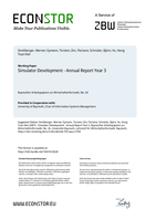 Simulator Development - Annual Report Year 3