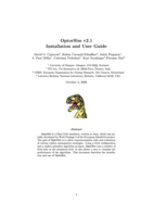 OptorSim v2.1 installation and user guide