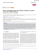 Bank Technology M&As and Market Valuation: Lessons from the COVID-19 Shock
