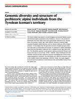 Genomic diversity and structure of prehistoric alpine individuals from the Tyrolean Iceman’s territory