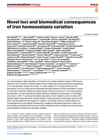 Novel loci and biomedical consequences of iron homoeostasis variation