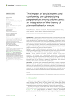The impact of social norms and conformity on cyberbullying perpetration among adolescents: An integration of the theory of planned behavior model