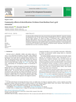 Community effects of electrification: Evidence from Burkina Faso’s grid extension