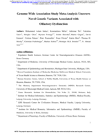 Genome-Wide Association Study Meta-Analysis Uncovers Novel Genetic Variants Associated with Olfactory Dysfunction [preprint]