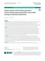Determination of the latent geometry of atorvastatin pharmacokinetics by transfer entropy to identify bottlenecks