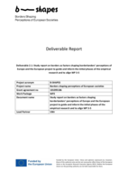 Study report on borders as factors shaping borderlanders’ perceptions of Europe and the European project to guide and inform the initial phases of the empirical research and to align WP 3-5