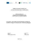 Narrazioni e valori negli scenari di transizione ecologica dei  modelli di sviluppo tra comunicazione e riflessione pedagogica