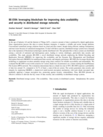 BE-DSN: Leveraging blockchain for improving data availability and security in distributed storage networks