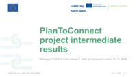 PlanToConnect project intermediate results.