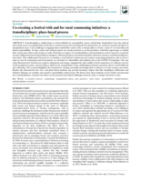 Co-creating a festival with and for rural commoning initiatives: a transdisciplinary place-based process