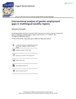 Intersectional analysis of gender employment gaps in multilingual wealthy regions