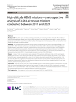 High-altitude HEMS missions—a retrospective analysis of 3,564 air rescue missions conducted between 2011 and 2021